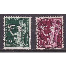 Germany 1936 International Recreation Congress set Fine Used SG 619-620 VGC