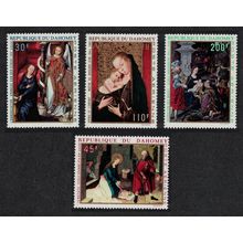 Dahomey Christmas Paintings 4v 1969 MNH SG#384-387 MI#399-402 Sc#C109-C112