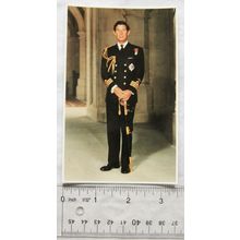 postcard H.R.H. Prince Charles, Commander, Royal Navy