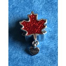 Genuine 925 Silver Canada Charm for Pandora bracelet comes in cute velvet pouch