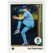 1989 Upper Deck Bret Saberhagen baseball card #37 – Royals