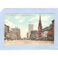 New Jersey Newark Broad Street North From Branford Place Horses & Wagons T~946