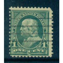 Used 279 1c Benjamin Franklin Average M04489