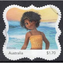 2025: DISNEY, MOANA 2, PART 3, $1.70 USED SELF-ADHESIVE MYSTAMP. 010