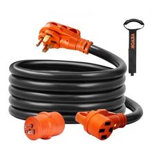 15 ft RV Extension Cord, 50 Amp, Heavy Duty STW RV Power Cord, NEMA 14-50R F...
