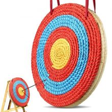 Archery Target, 3 Layers 20" Arrow Target, Traditional Solid Straw Round Arc...