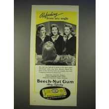 1940 Beech-Nut Gum Ad - Refreshing From Any Angle