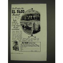 1956 El Paso Texas Tourism Ad - Enjoy the Sunland