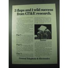 1969 GT&E Ad - 3 Flops and 1 Wild Success