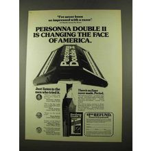 1975 Personna Double II Razor Ad - Changing the Face