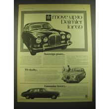 1968 Daimler Sovereign, V8-250 and Limousine Ad - Move up to Daimler for '69