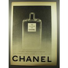 1954 Chanel No. 5 Eau de Cologne Ad - The most treasured name in perfume