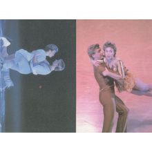 Torville & Dean Romantic Ice Skating Portrait 2x Rare Postcard s