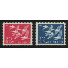 Finland Birds Swans Northern Countries Day. 2v 1956 MNH SG#565-566 MI#465-466