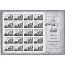 The War of 1812 Battle of New Orleans Sheet of 20 Current Rate Stamps Scott 4952