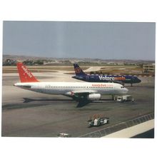 AIRBUS A320 AIRCRAFT EASY JET AT MALTA AIRPORT CARD NO W 81