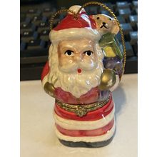 Mr. Christmas Santa Ornament Light Up, Photo Keepsake-needs battery 3"