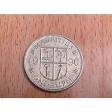 Mauritius 1990 1 Rupee Coin