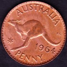 1964 Y. Australia 1 Penny Coin