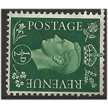 1937 SG462a 1/2d Green Wmk Sideways Mounted Mint ..