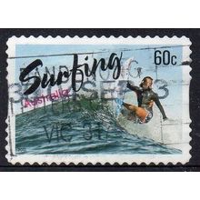 Australia 2013 Surfing Australia - Surfer on Crest of a Wave 60c s/a Used