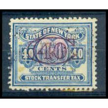 Used Revenue 40c N.Y. Stock Transfer Fine Just Clears WA2798