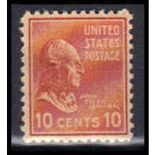 815 10c John Tyler Fine MNH B0447