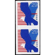 2598 29c Eagle Fine MNH BPS Vert Pair V4843