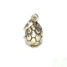 Sterling Silver small Soccer Ball charm pendant.