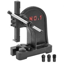 Arbor Press, 1 Ton Manual Arbor Press, 5.9" Maximum Height, Cast Iron Heavy-...