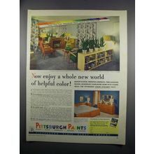 1949 Pittsburgh Paints Ad - World of Helpful Color