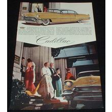 1956 Gold Cadillac Car Ad, NICE!!!
