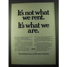 1969 Hertz Rent-a-Car Ad - It's What We Are