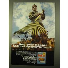 1970 General Mills Total Cereal Ad - Keep Up Leaves