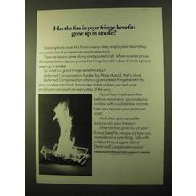 1970 Massachusetts Mutual Life Insurance Ad - Up in Smoke