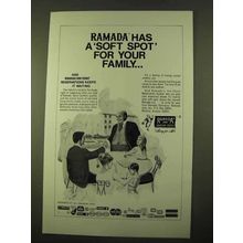 1970 Ramada Inn Ad - A Soft Spot for Your Family