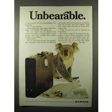 1971 Qantas Airline Ad - Unbearable