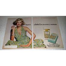 1975 2-page Eve Cigarettes Ad - A Little in Every Woman