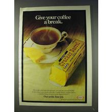 1978 Kraft Cracker Barrel Cheese Ad - Give Coffee Break