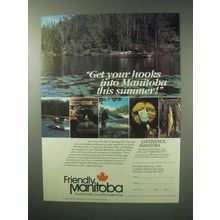 1983 Manitoba Canada Tourism Ad - Get Your Hooks Into