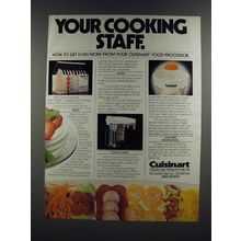 1986 Cuisinart Food Processor Attachments Ad - Disc Set, Whisk, Citrus Juicer