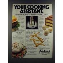 1986 Cuisinart Food Processor Ad - Your Cooking Assistant