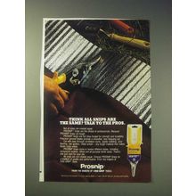 1989 Prosnip Snips Ad - Think all snips are the same? Talk to the pros