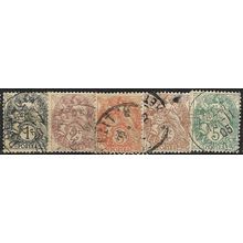 1900 Michel 86/90 - fine used (o)