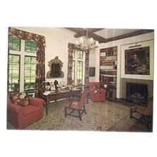 LIBRARY DESK, CHARTWELL, WESTERHAM, KENT vintage unused postcard W. Churchill /