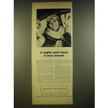 1945 Listerine Antiseptic Ad - A mighty good friend to have around