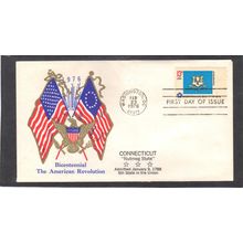 FDC Boerger Cachets 1637 13c Connecticut (Cachet-U/A) CV00692
