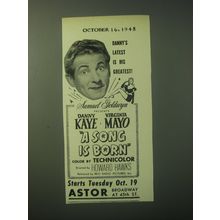1948 RKO A Song is Born Movie Ad - Danny's latest is his greatest