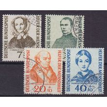 GERMANY BUND [1955] MiNr 0222-25 ( O/used )