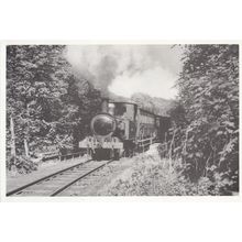 Hutchinson Train at Nunnery Bridge Isle Of Man Rebuilt Railway Postcard